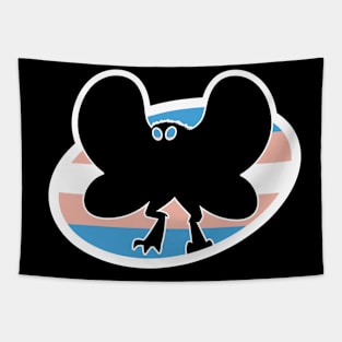 Trans Mothman Cryptid Pride Tapestry