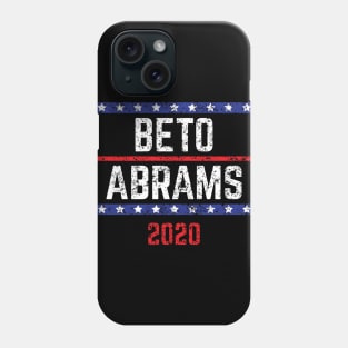 Beto O'Rourke and Stacey Abrams on the one ticket? Dare to dream. Presidential race 2020 Distressed text Phone Case