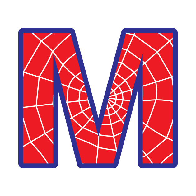spiderman letter m letter tapestry teepublic uk