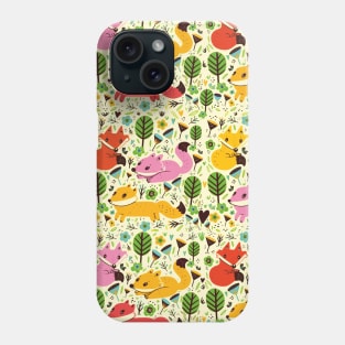 Foxes pattern Phone Case