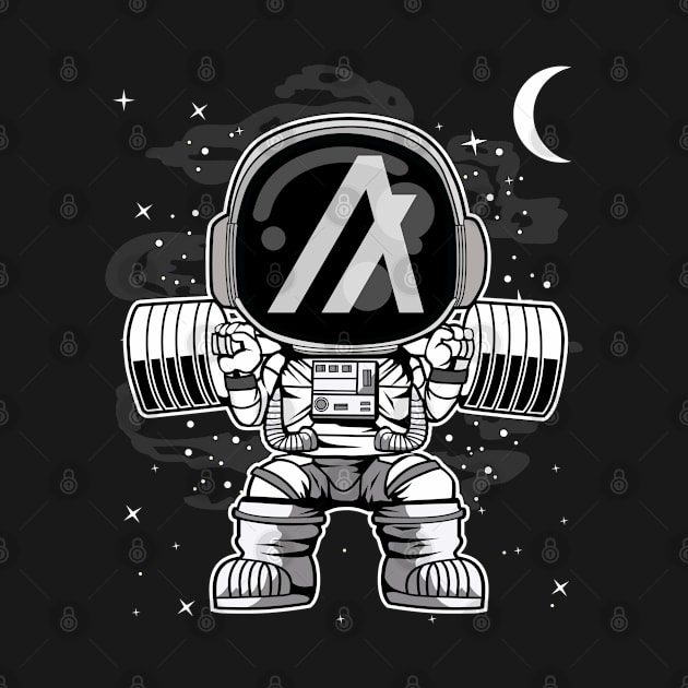 Astronaut Lifting Algorand ALGO Coin To The Moon Crypto Token Cryptocurrency Blockchain Wallet Birthday Gift For Men Women Kids by Thingking About