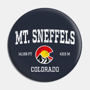 Mt Sneffels Colorado 14ers Vintage Athletic Mountains Pin