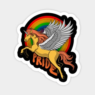 unicorn lgbt Magnet