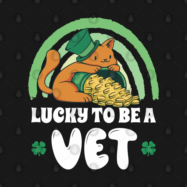 Cute Cat Vet St Patricks Day Art by USProudness