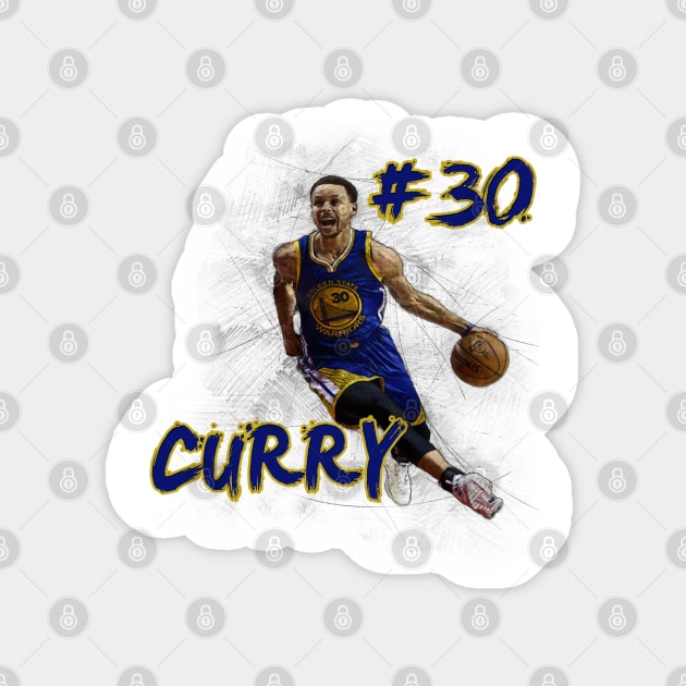 Steph Curry Magnet by edbertguinto