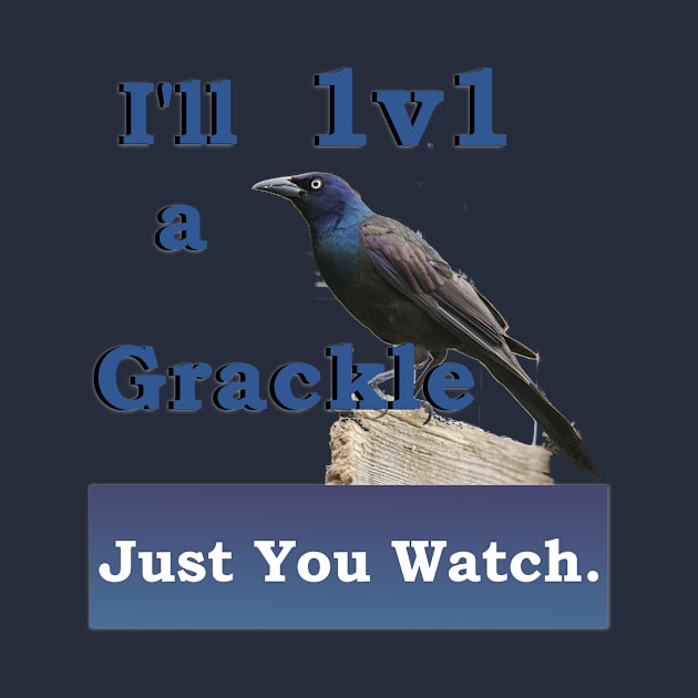 I'll 1v1 a Grackle Just You Watch Slogan Tee by nhitori