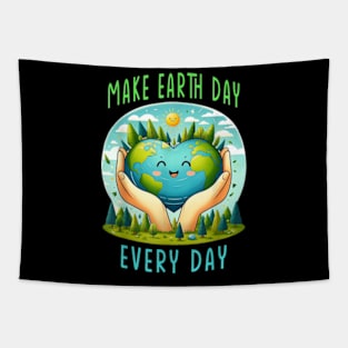 Earth Day 2024 Make Earth Day Every Day Cute Tapestry