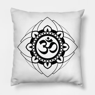 Yoga Ohm Mandala T-Shirt Pillow