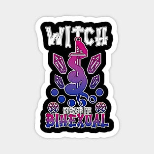 Witch Please I'm BiHexual LGBTQ+ Bisexual Witch Magnet