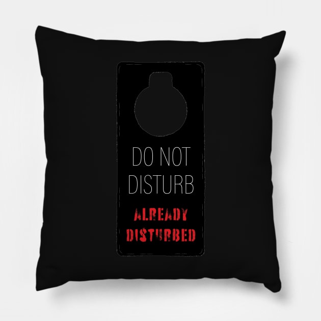 Already Disturbed Pillow by ElizabethB_Art
