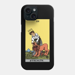 Strength Tarot Card Rider Waite Phone Case