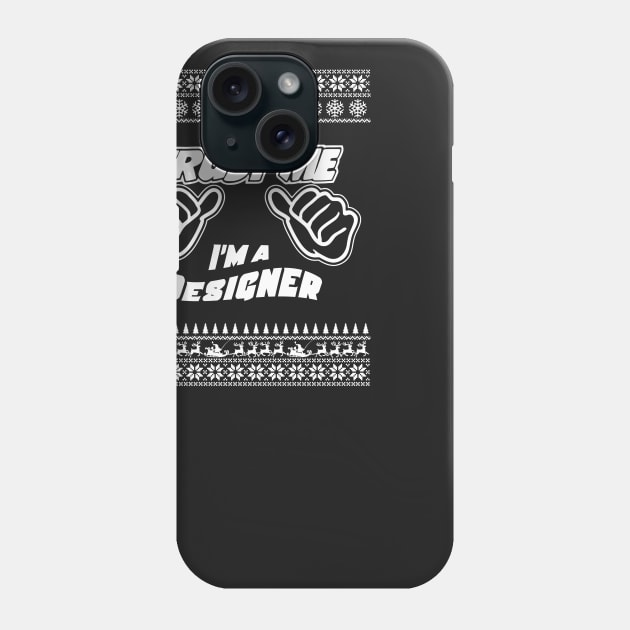 Trust Me, I’m a DESIGNER – Merry Christmas Phone Case by irenaalison