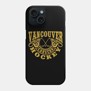 Vintage Retro Vancouver Canucks Hockey Phone Case