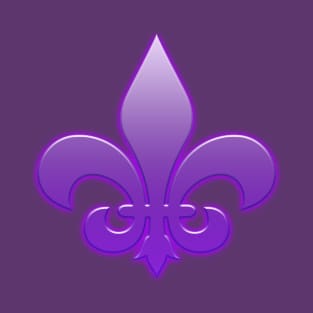 Purple Fleur De Lis T-Shirt