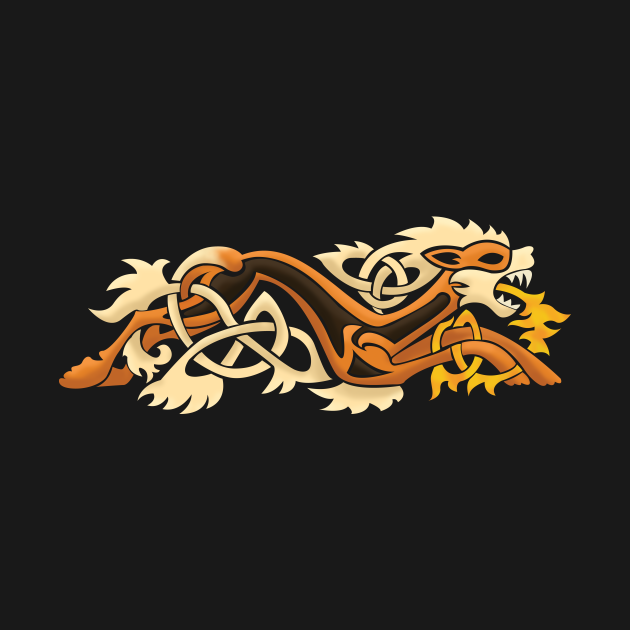 Celtic Fire Dog Celtic TShirt TeePublic