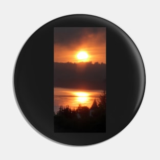 golden columbia river sunrise 4 Pin