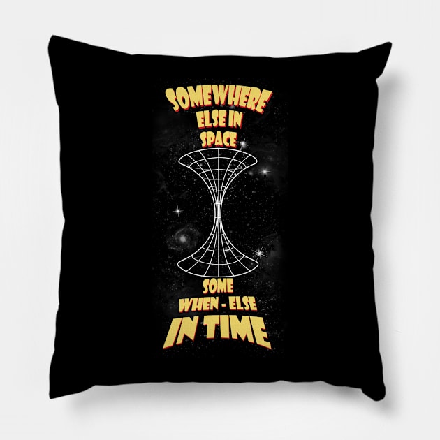 Through the wormhole Pillow by hereticwear