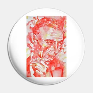 ROBERT OPPENHEIMER - watercolor portrait .2 Pin