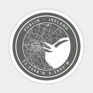 Dublin Map Magnet