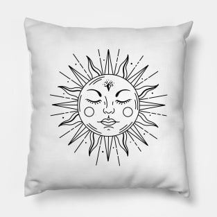 Minimalist Boho Sun Pillow