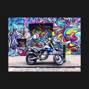 Hosier Lane Graffiti and motor bike T-Shirt