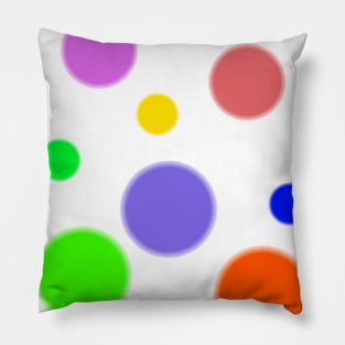 red blue green dots art Pillow