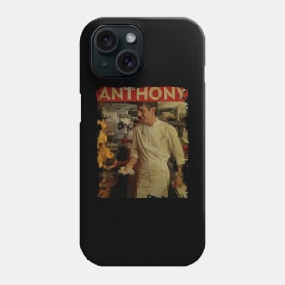 TEXTURE ART- Anthony Bourdain - RETRO STYLE Phone Case