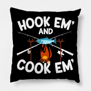 Hook Em' And Cook Em' Pillow