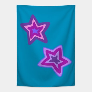 Purple Stars Tapestry