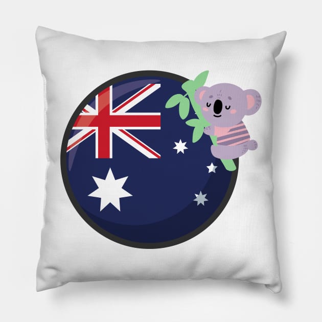 Koala Australia Pillow by KylePrescott