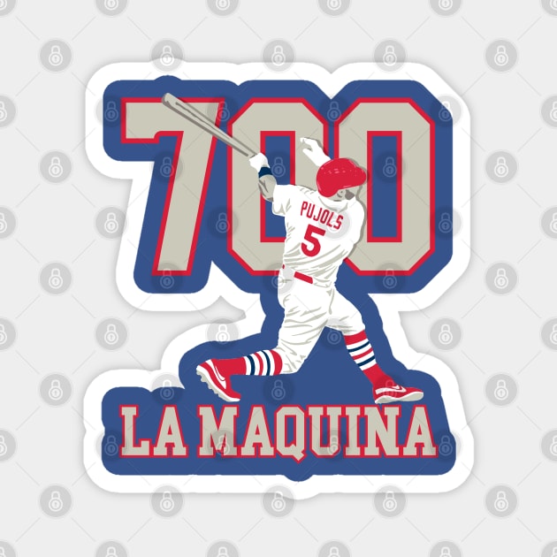 La Maquina - Albert Pujols 700th Home Run Magnet by Vector Deluxe