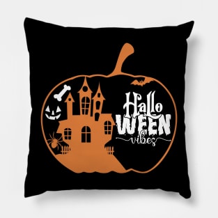 Spooky Halloween Design T-Shirt Pillow