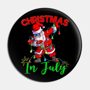 Dabbing Santa T Shirt Christmas in July Pin