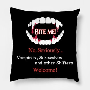 Bite Me! v2 Pillow