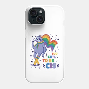 LGBTQ Pride Sloth Rainbow Flag Phone Case