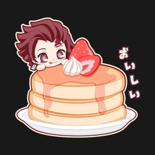 Chibi Tanjiro Pancake Kimetsu T-Shirt