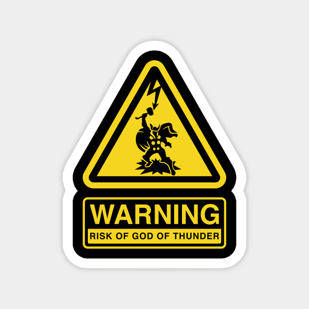 WARNING Risk of God of Thunder Magnet by demonigote