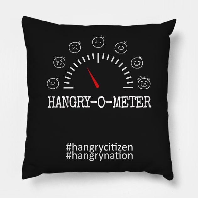 Hangry-O-Meter Pillow by hangrynation