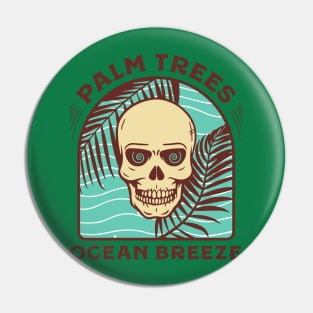 Palm trees ocean breeze Pin