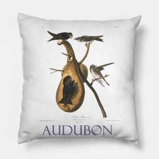 Purple Martin by John James Audubon Pillow