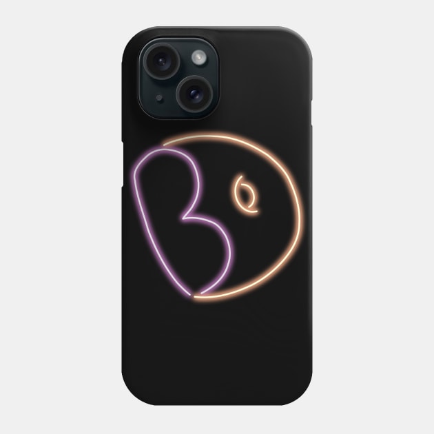 Neon Big Donut Logo from Steven Universe Top Left / Patterned Phone Case by gkillerb