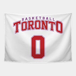 Toronto Basketball - Player Number 0 Tapestry