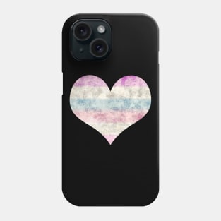 Bigender Pride Heart - Watercolor Phone Case