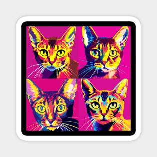 Abyssinian Pop Art - Cat Lover Gift Magnet