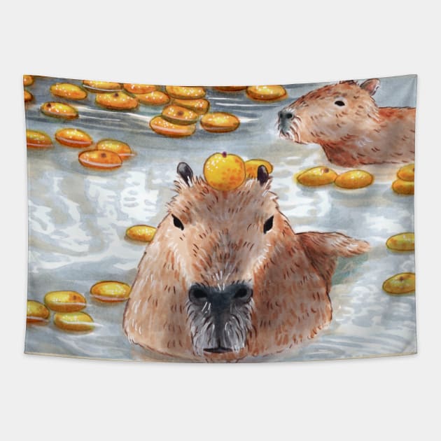 capybara Tapestry by Solillu