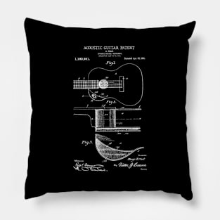 Acoustic Guitar Patent 1916 Patent Music Pillow