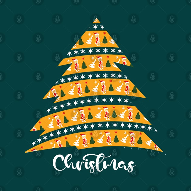 Celebrating Christmas tree t-shirt by creative7