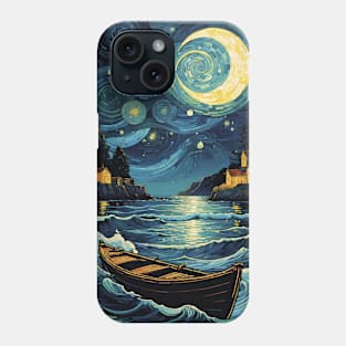 Starry Night Sail: Van Gogh's Maritime Reverie Phone Case