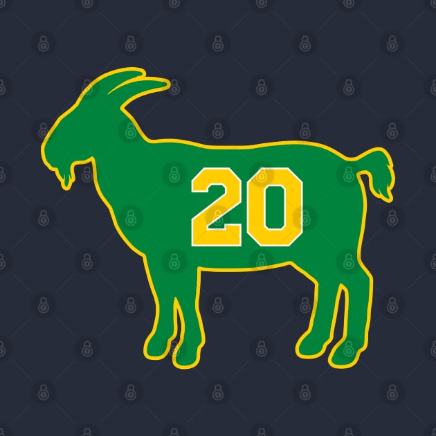 Gary Payton Seattle Goat Qiangy by qiangdade