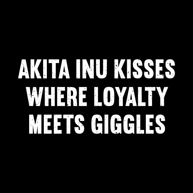 Akita Inu Kisses Where Loyalty Meets Giggles by trendynoize